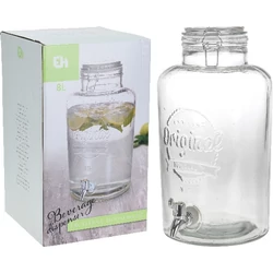 Limonádés csapos üvegek, poharak