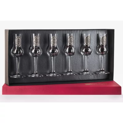 Grappás poharak díszdobozban Igazi pálinka cimkével