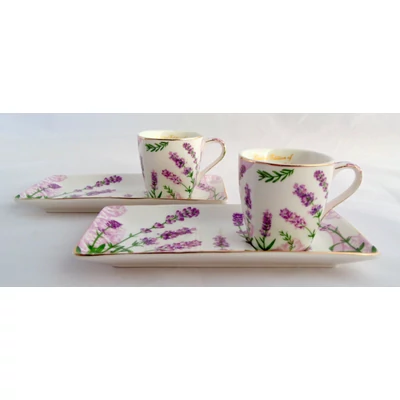 Levendulás mokkás készlet 2 személyes