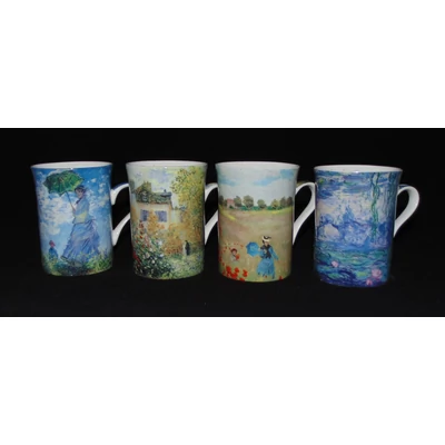 Monet bögrék díszdobozban 4db