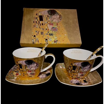 Klimt páros teás készlet arany