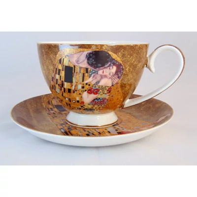 Klimt porcelán 1 személyes teás csók 