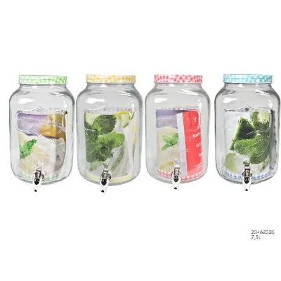 Limonádés csapos üveg 7,5 liter
