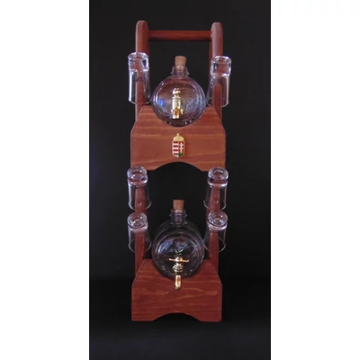 Pálinkás készlet emeletes