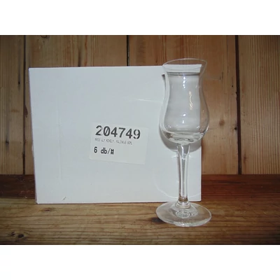 Tulipán alakú pálinkás pohár 6db