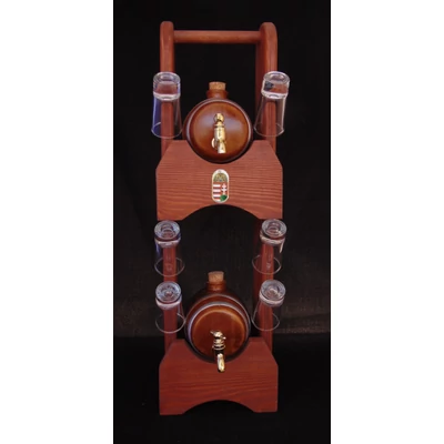 Emeletes készlet kerámia hordóval