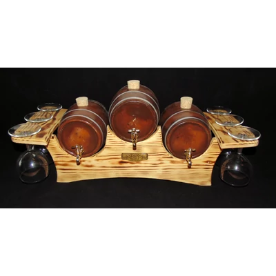 Boros készlet 3-as égetett barna