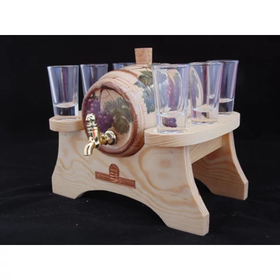 Pálinkás készlet 1 hordós D.K.