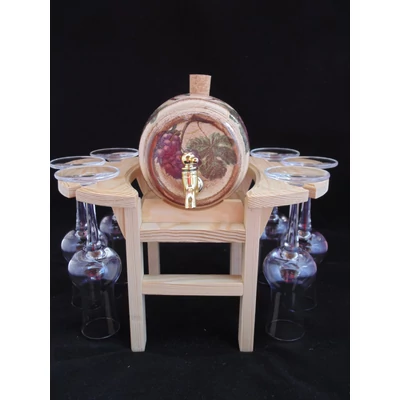 Pálinkás készlet grappás poharakkal D.K