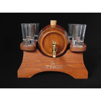  Pálinkáskészlet egyhordós ( kerámia )