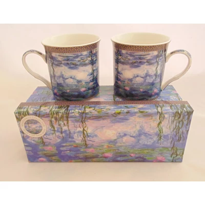 Porcelán bögre 2db díszdobozban Monet